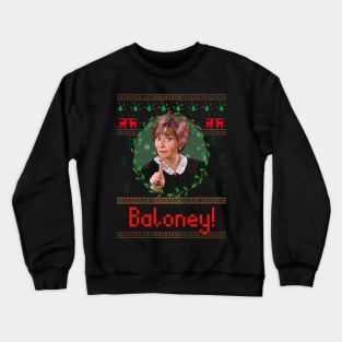 Judge Judy Ugly Christmas Sweater- Baloney Crewneck Sweatshirt